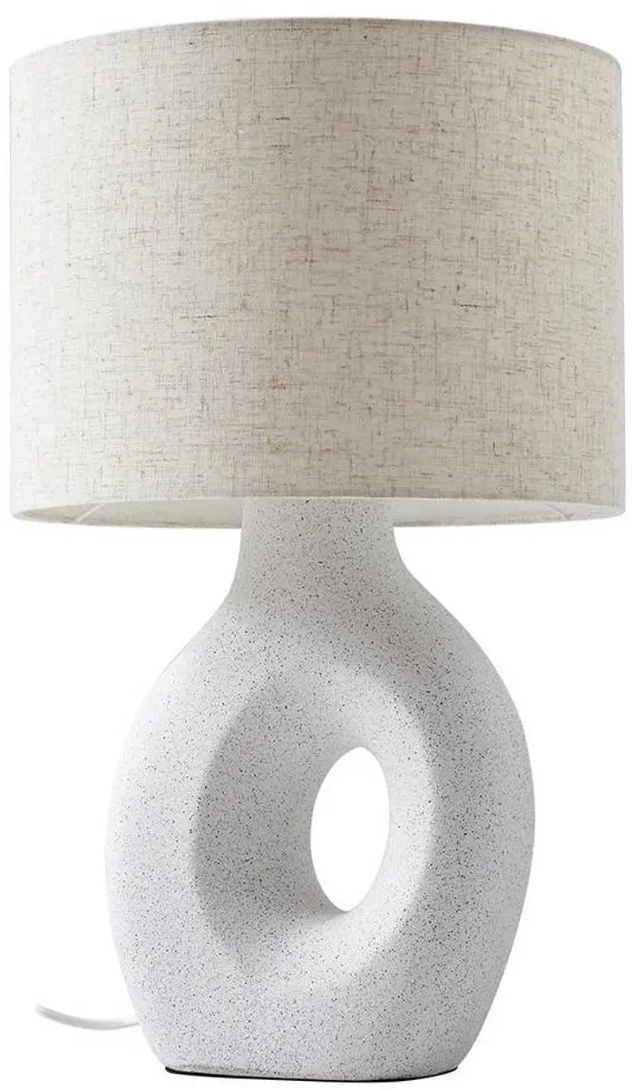 Lindby Tafellamp 1 Licht E27 - 30cm Grijs-wit