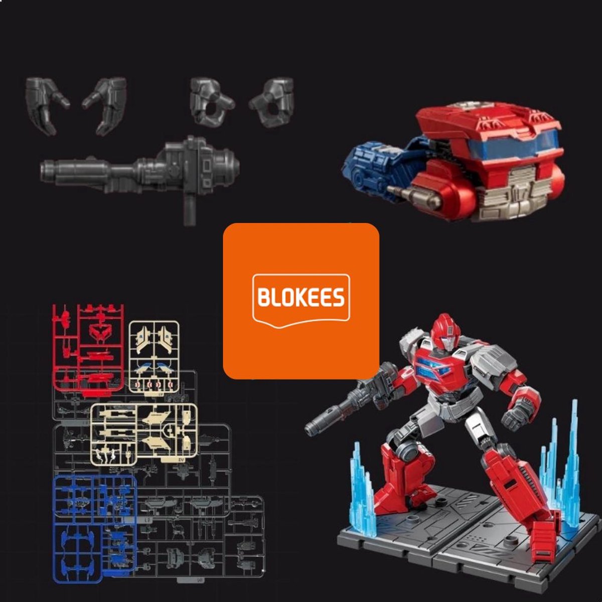 Blokees - Transformers One Classic Class 19 Ironhide | Auto Bots Wars Action Figure Edition | Robot technisch modelbouw | model kit | Educatief speelgoed bouwpakket | Bekend van manga & anime