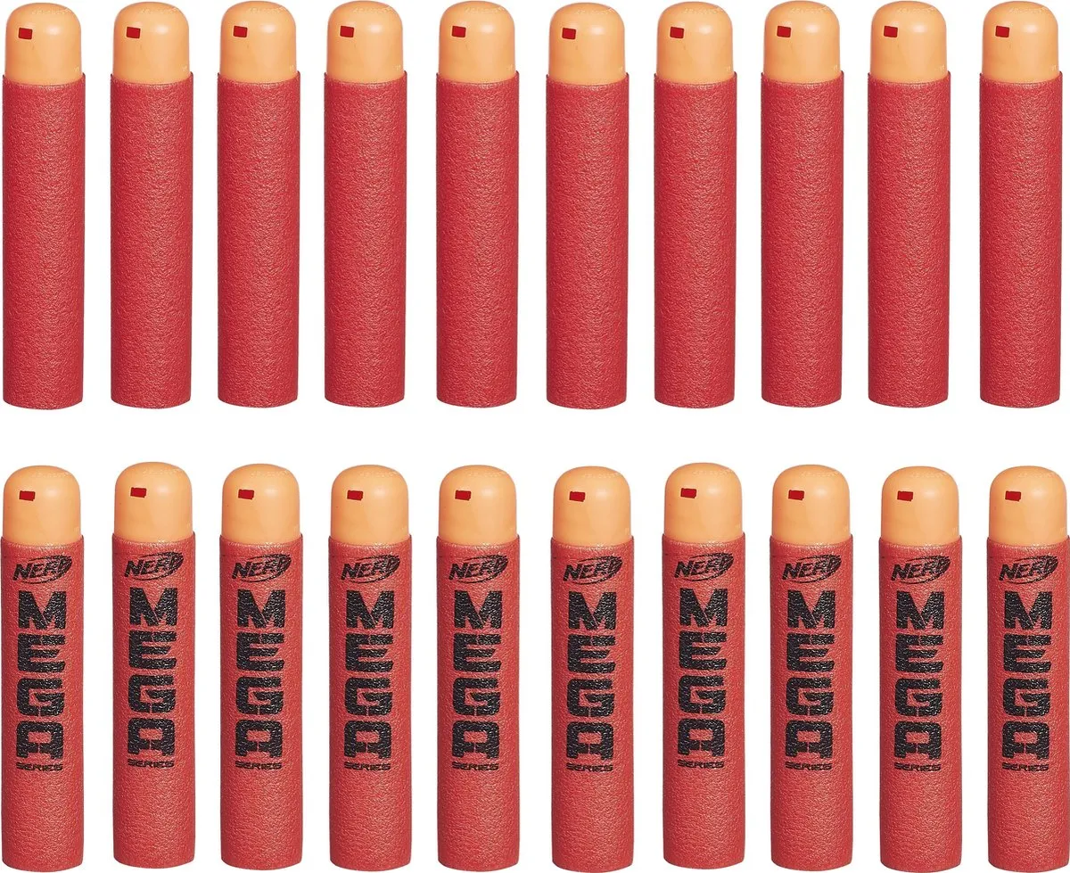 Nerf Mega Refills B0085EU4 - 20 Stuks - Rood