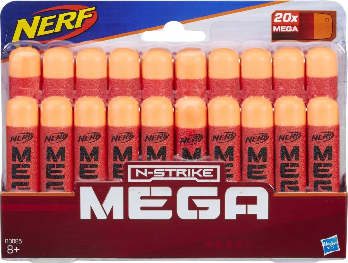 Nerf Mega Refills B0085EU4 - 20 Stuks - Rood
