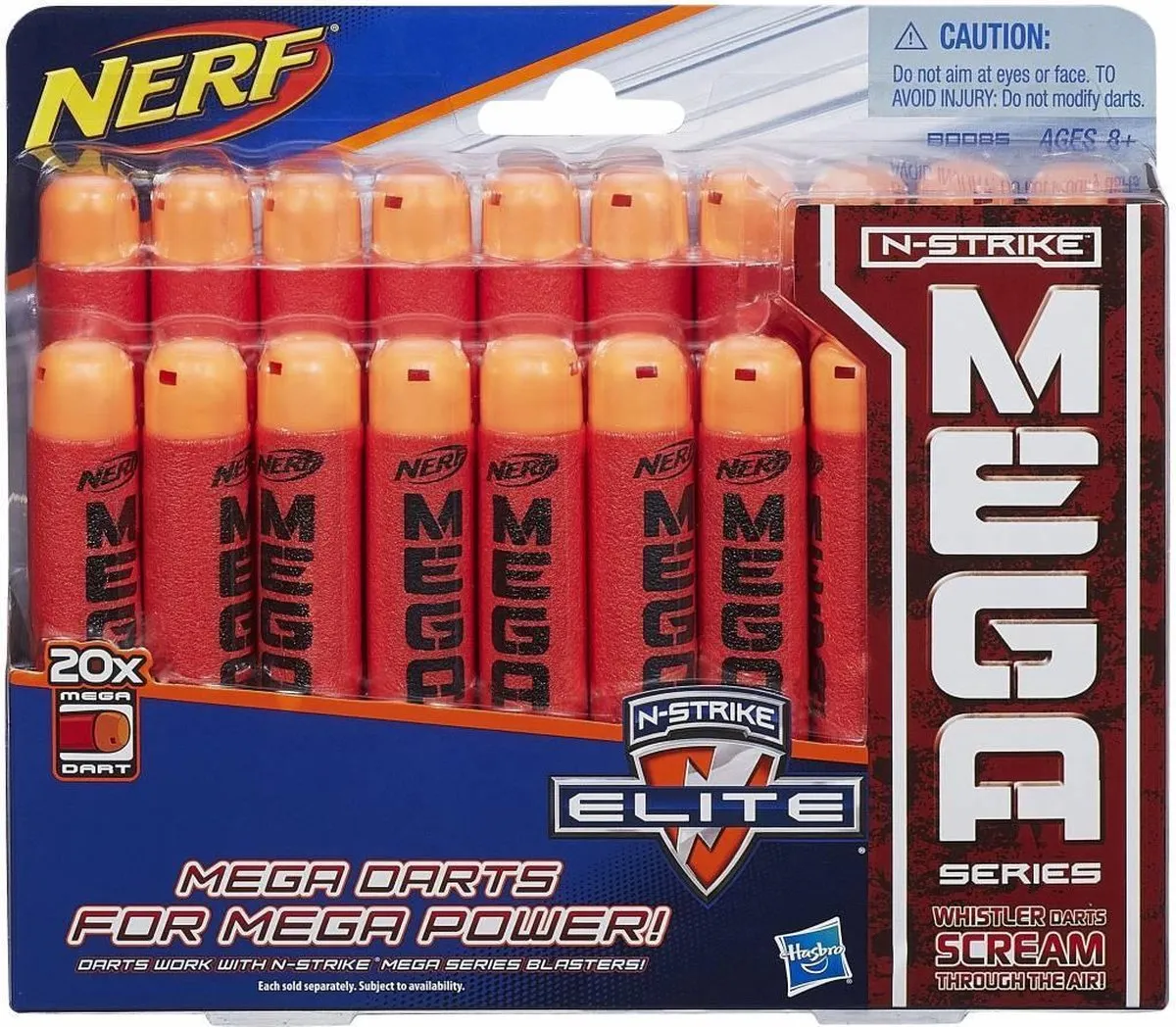 Nerf Mega Refills B0085EU4 - 20 Stuks - Rood