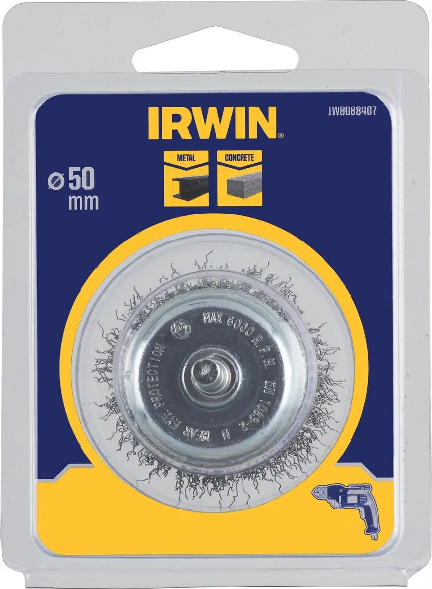 Irwin Komstaaldraadborstel Metaal Ø50mm