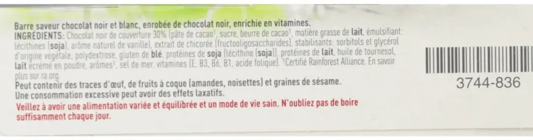 Modifast Protein Shape Reep Pure & Witte Chocolade - 186g (3x6x31g)