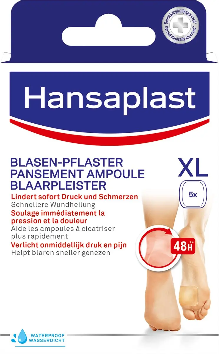 Hansaplast Blaren Pleisters XL Transparant