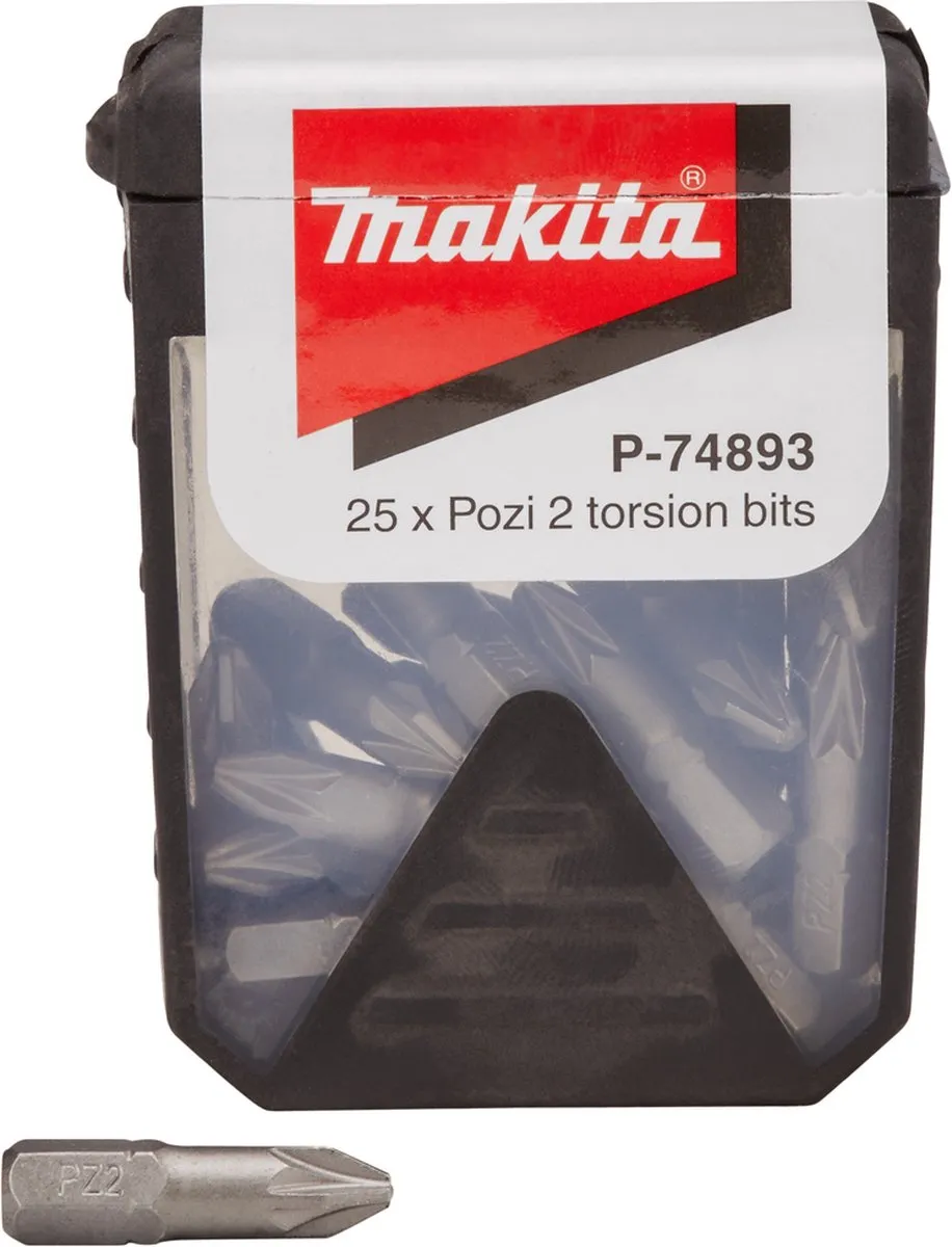 Makita P-74893 Pozi 2 Schroefbits