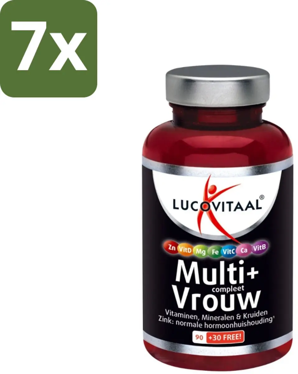 Lucovitaal Multi Compleet Vrouw 120 Tabletten - 7x120 Stuks