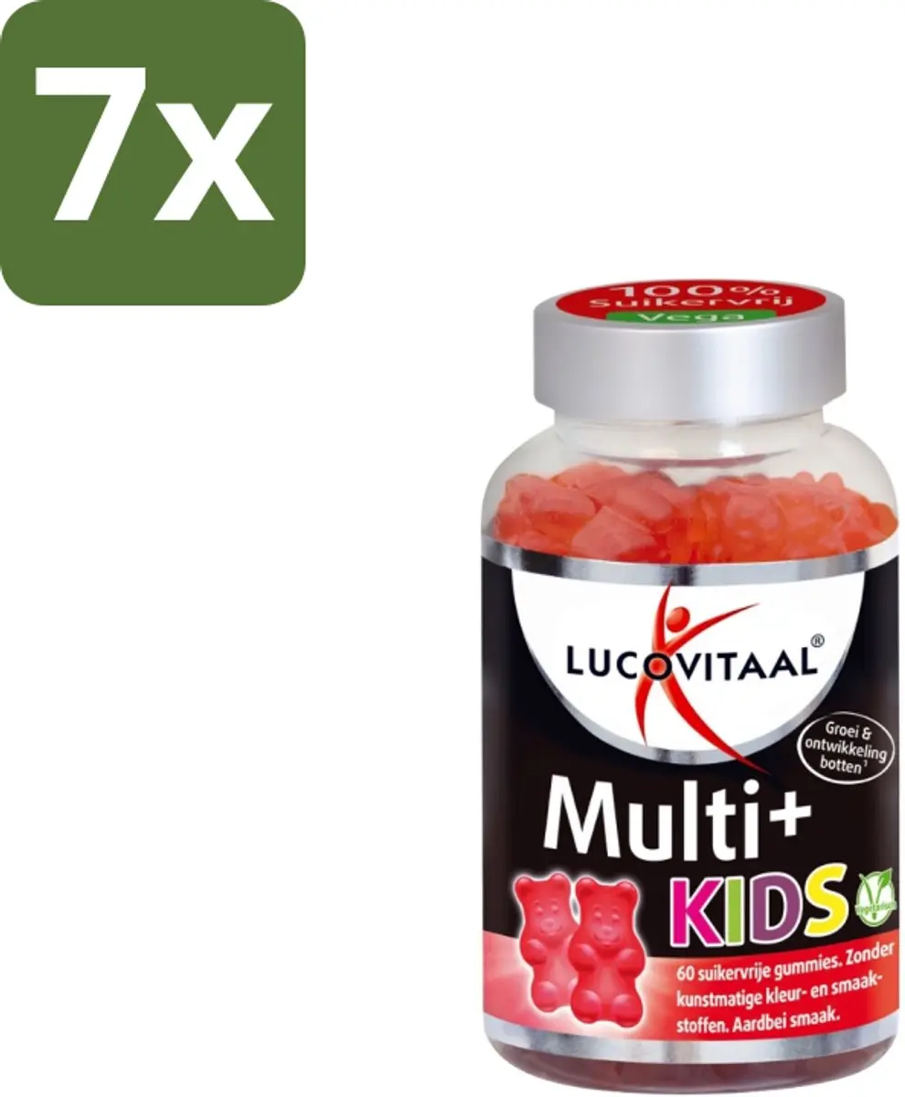 Lucovitaal Multi+ Kids Aardbei Gummies - 420 Stuks