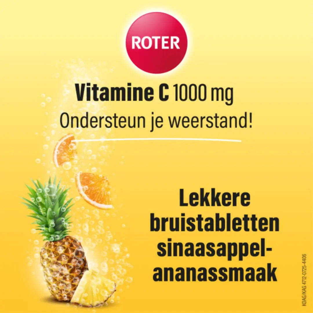 Roter Vitamine C 1000mg Bruistabletten - 30 Stuks (2x15) - Sinaasappel/Ananas