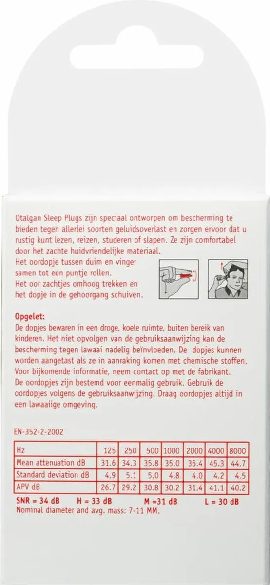 Otalgan Sleep Plugs - 30 Paar (3x10) - Oranje