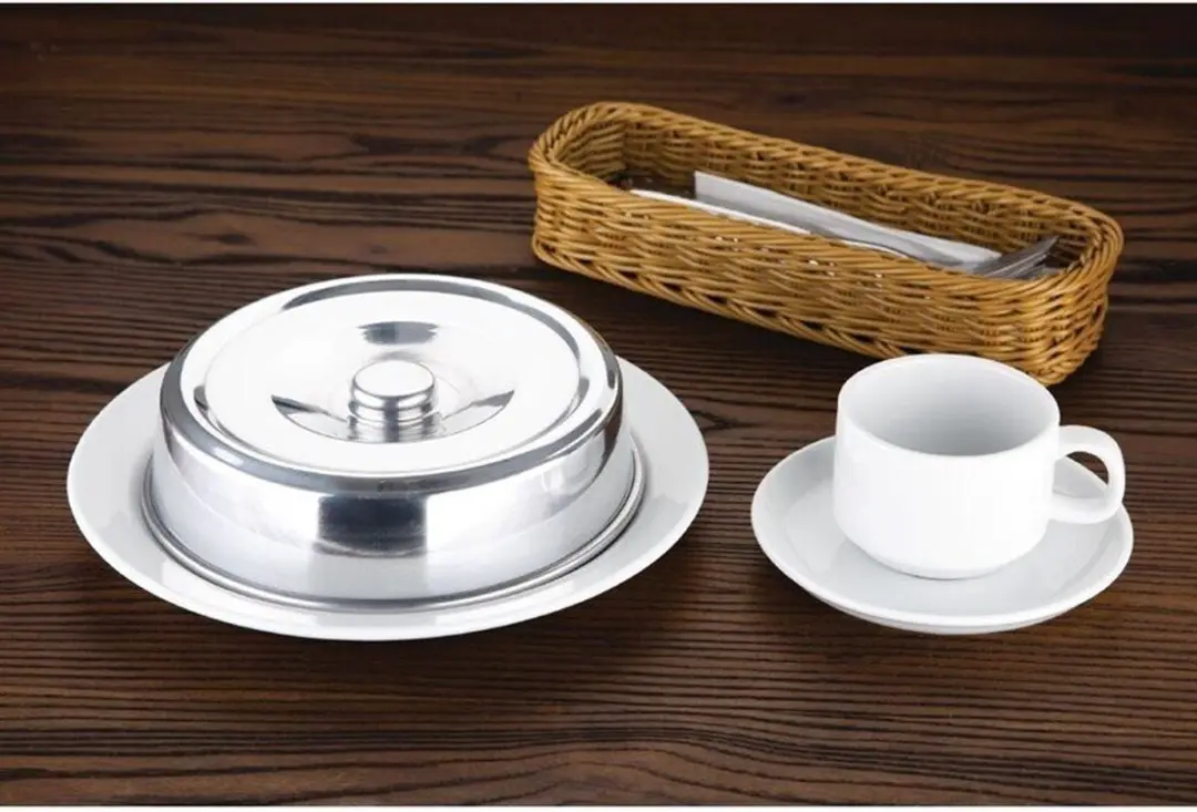 Vogue Aluminiuim Bordendeksel 20cm E893 - Zilver