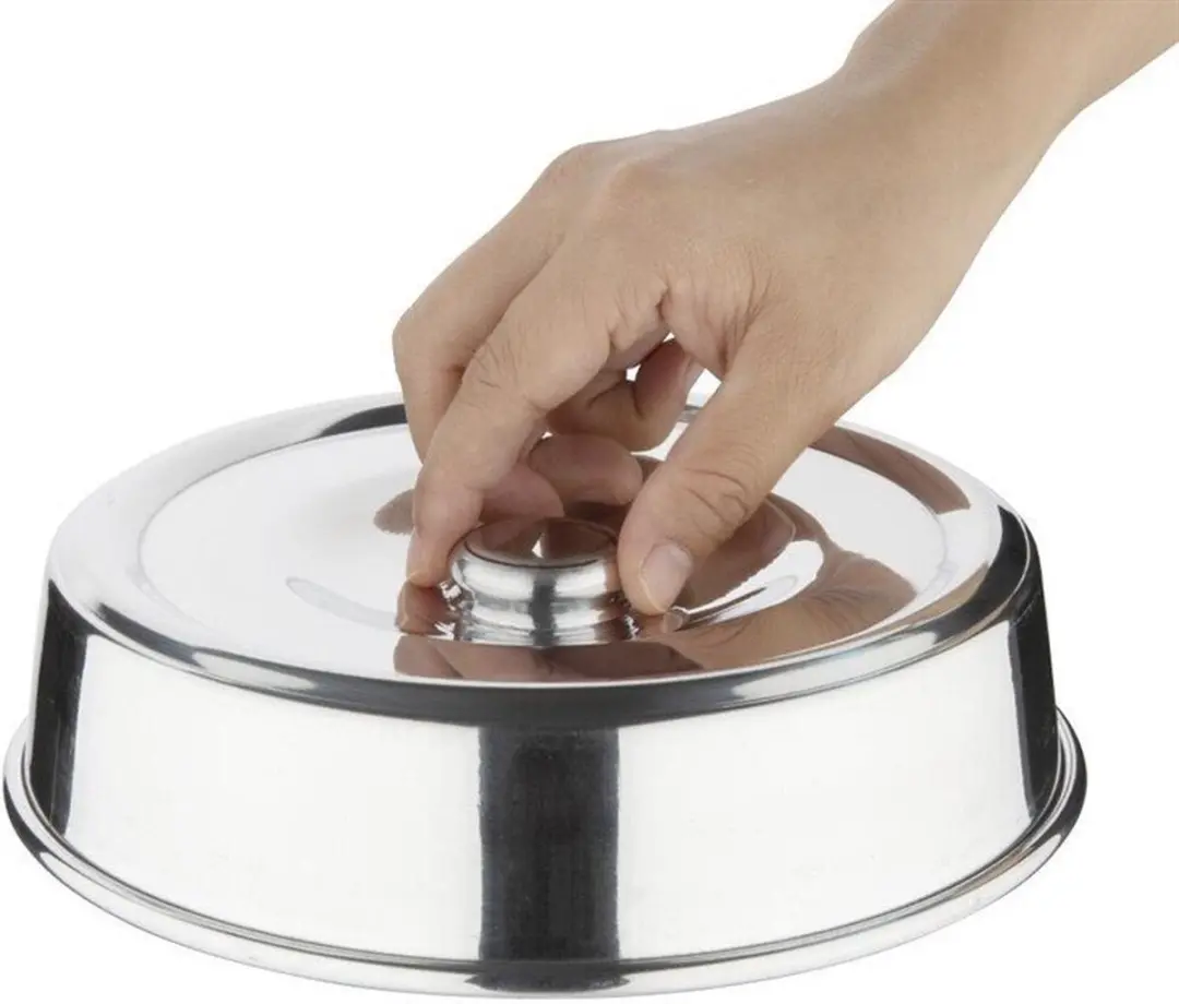 Vogue Aluminiuim Bordendeksel 20cm E893 - Zilver