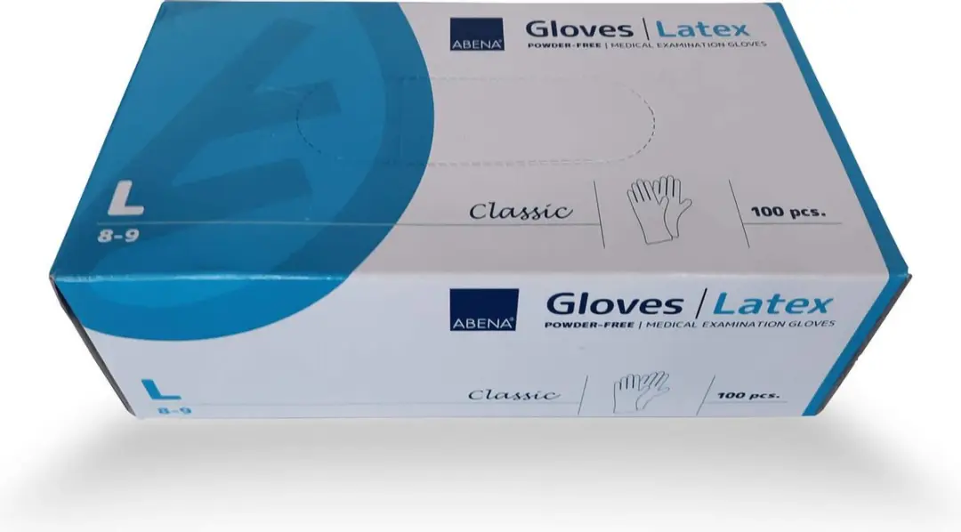 Creativ Company Abena Latex Handschoenen L - 100 Stuks - Poedervrij