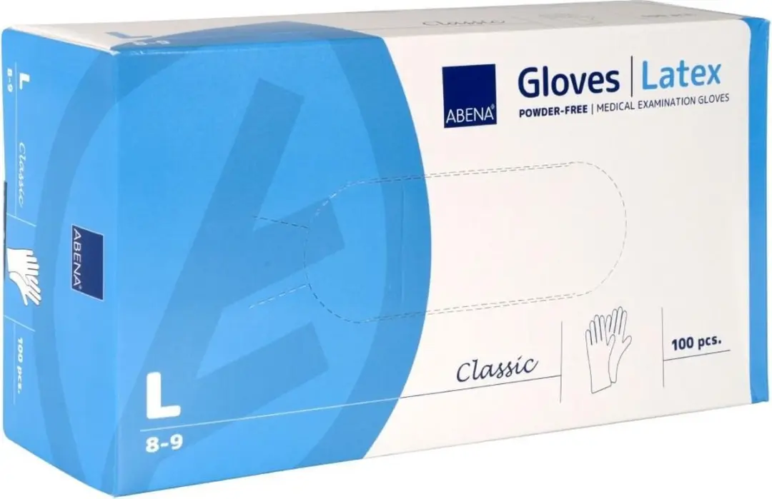 Creativ Company Abena Latex Handschoenen L - 100 Stuks - Poedervrij - afbeelding 6 van 6