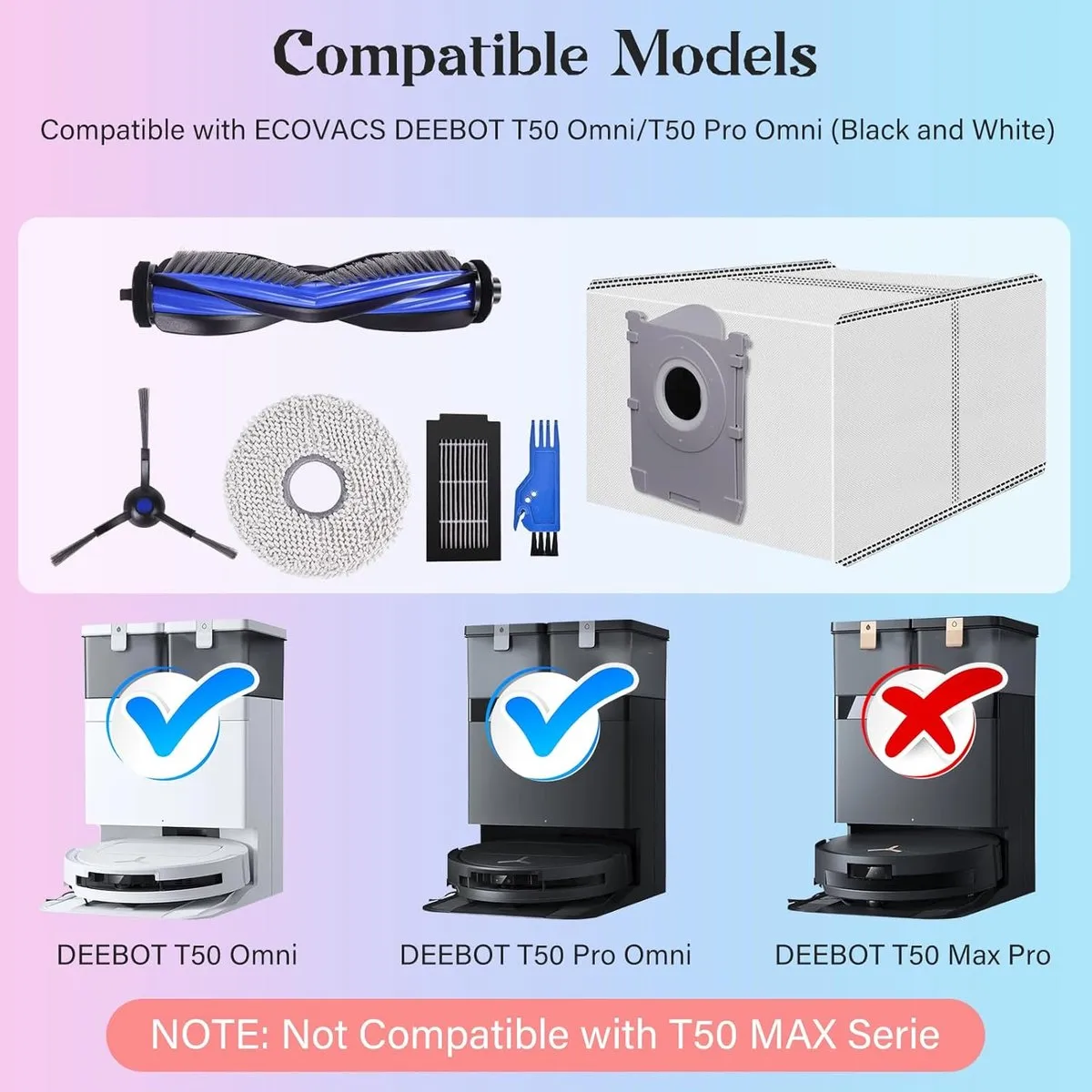 Ecovacs Deebot T50 Pro Omni Accessoires Set - 19 Stuks - afbeelding 6 van 6