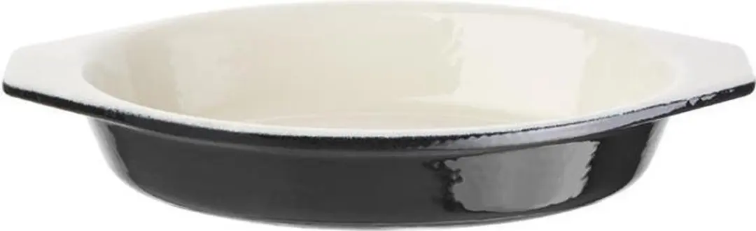 Voque Ovale Gratineerschaal Zwart 65cl