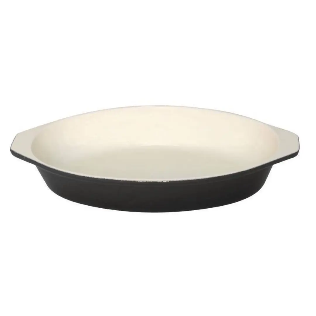 Vogue U563 Ovale Gratineerschaal 650ml - Zwart