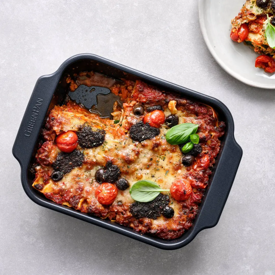 GreenPan Bistro Brownievorm 22x18cm - Zwart