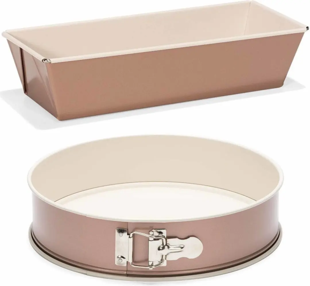 Patisse Rose Gouden Bakvormen Set 20cm & 25cm