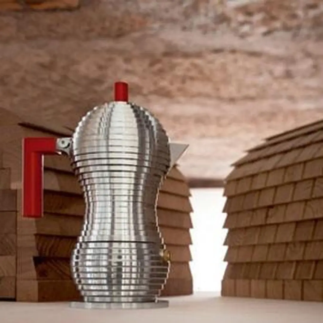 Alessi Pulcina Percolator MDL02/3 R - 3 Koppen - Rood