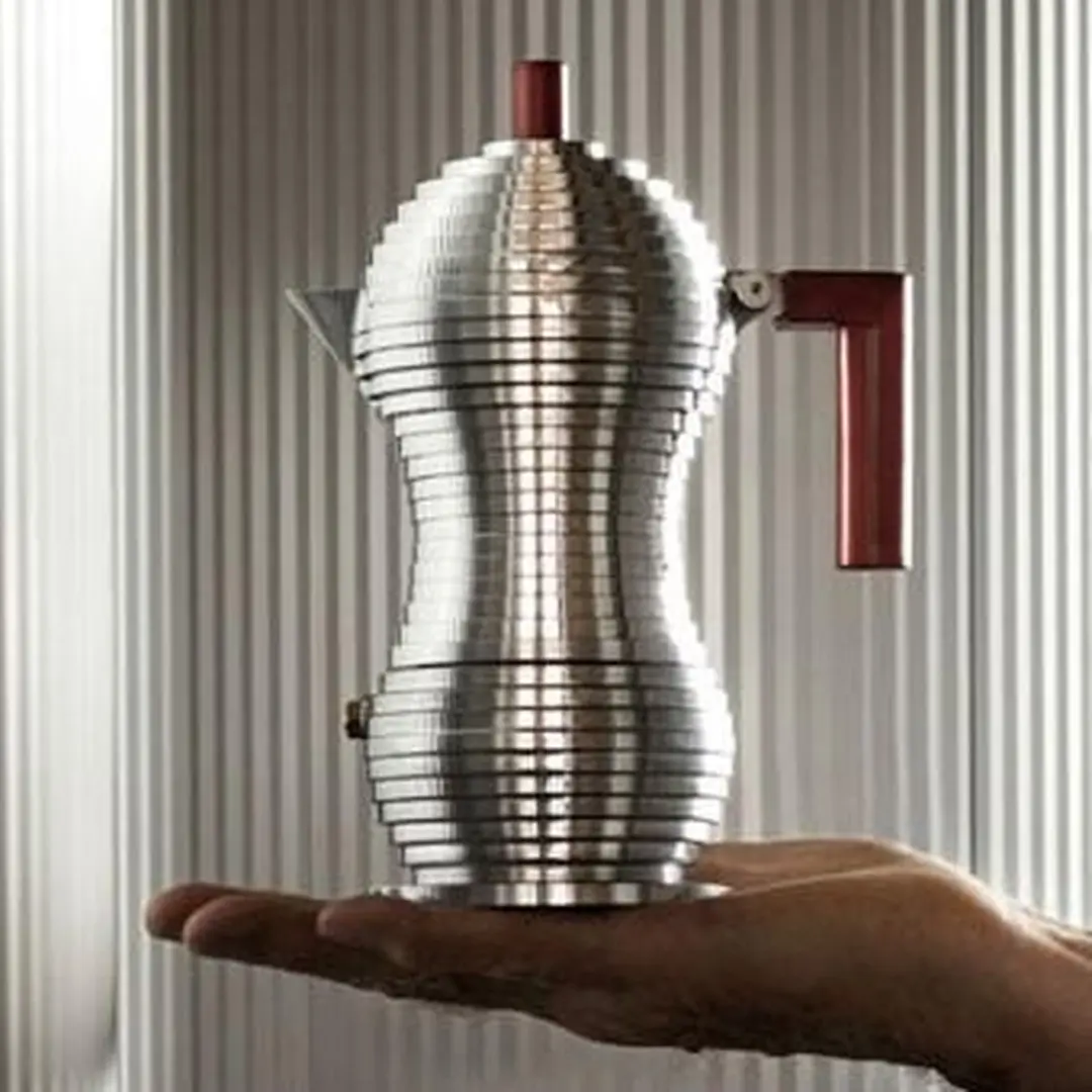 Alessi Pulcina Percolator MDL02/3 R - 3 Koppen - Rood