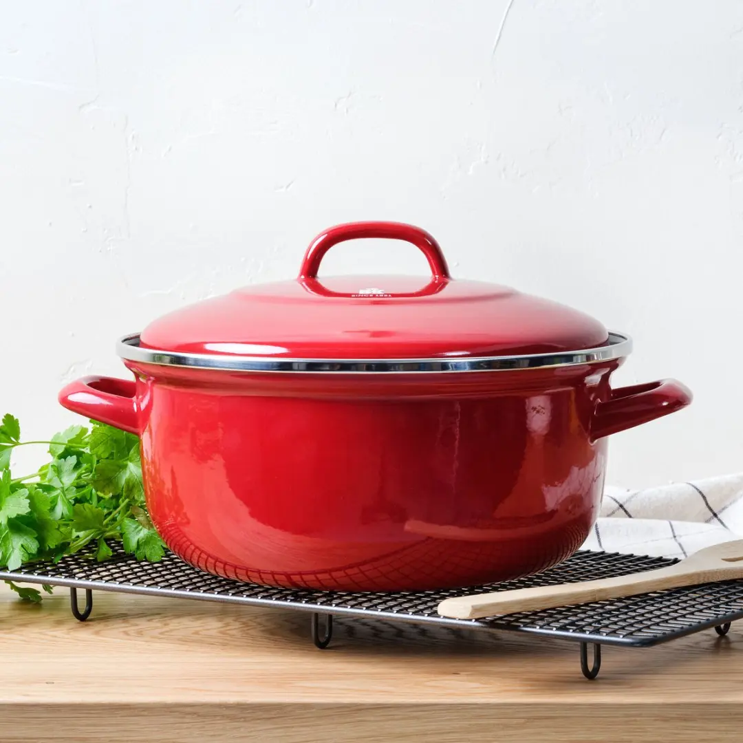 BK Magma Braadpan 26cm - 5.2L - Rood