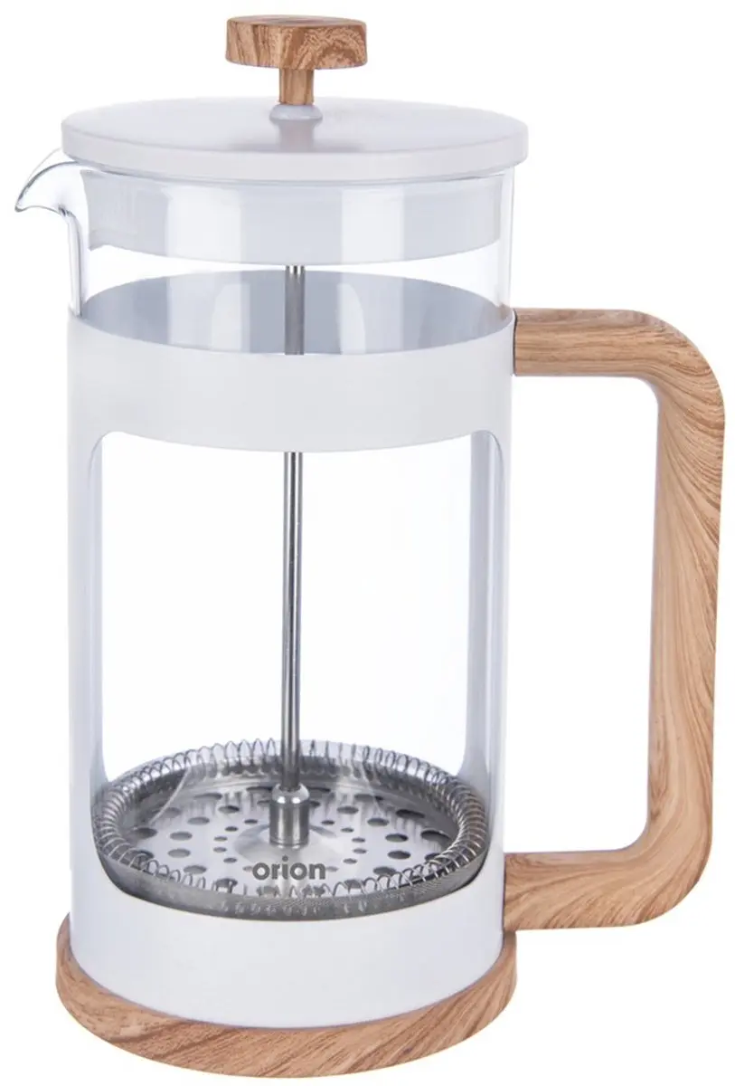 Orion Whiteline Glazen Cafetière 1L - Borosilicaatglas