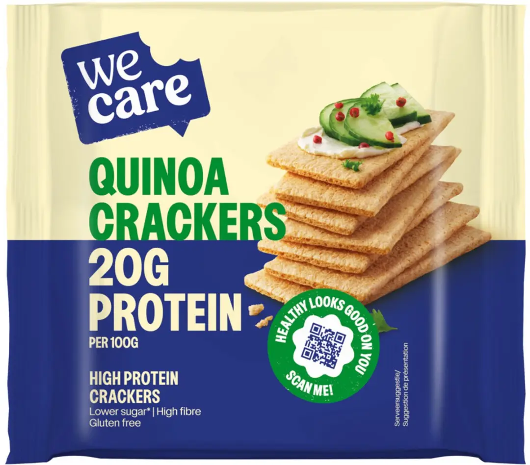 weCare High Protein Crackers Quinoa