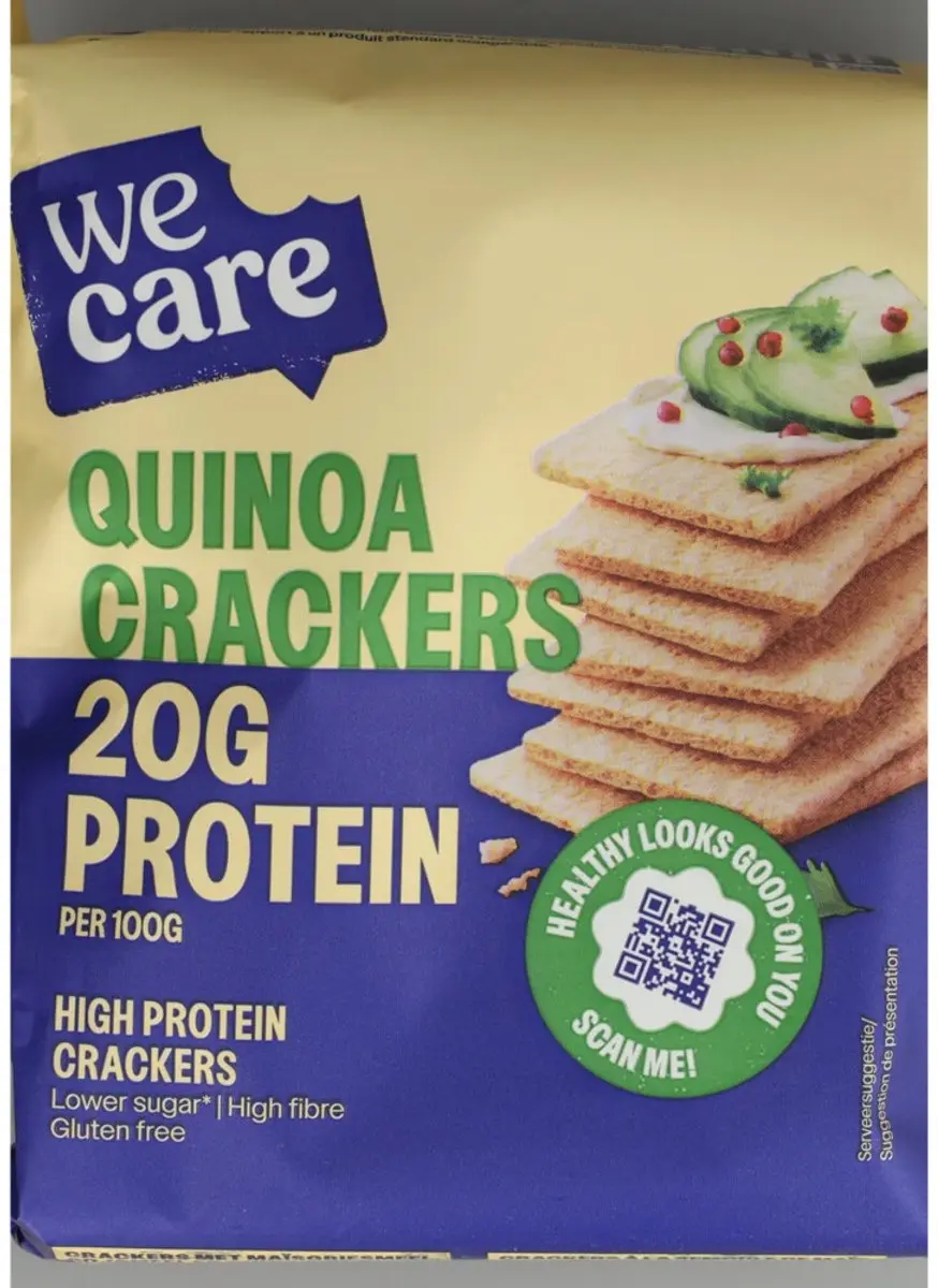 weCare High Protein Crackers Quinoa - 3x100g