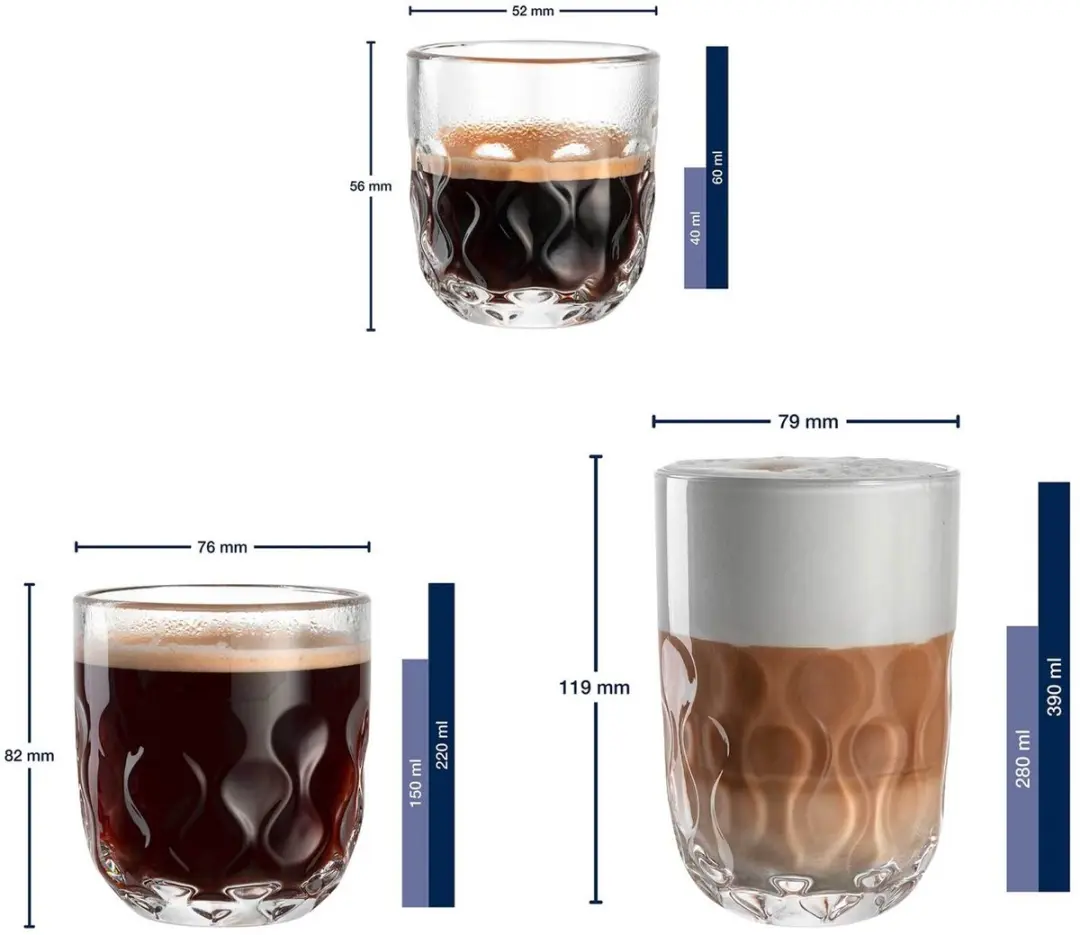 Leonardo Barista-Set Gocce - 6 Stuks Transparant