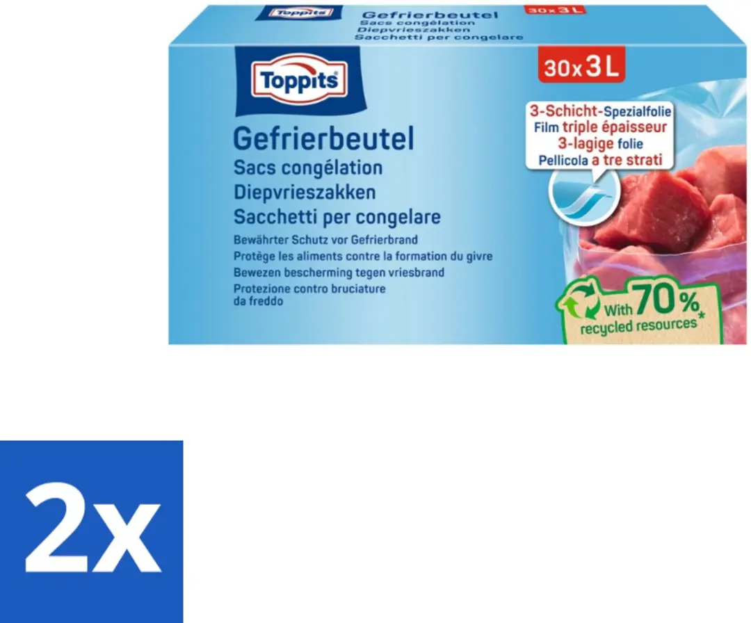 Toppits Diepvrieszakjes 3L