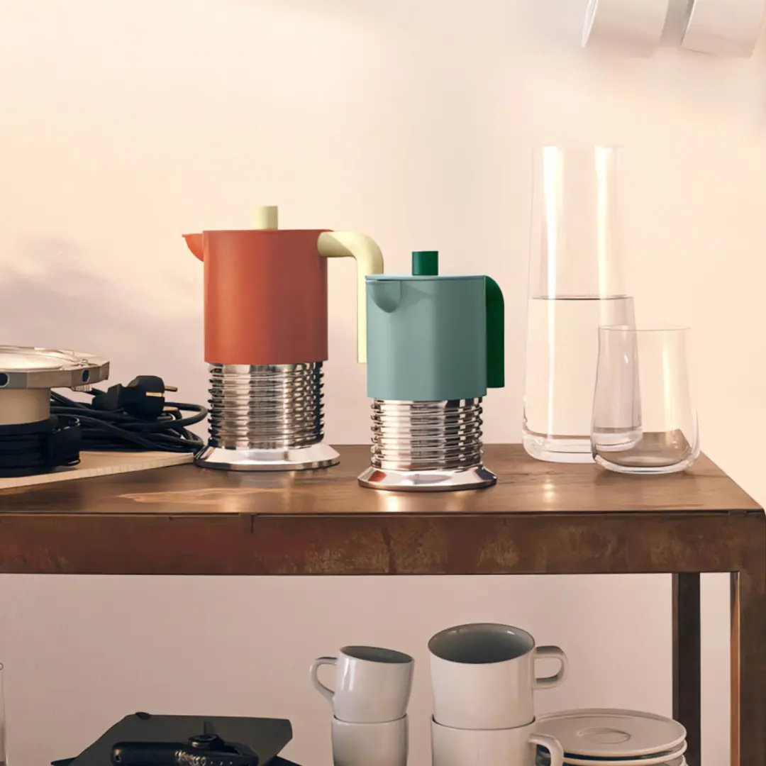 Alessi Vite Percolator PM01/6 BR - 6 Koppen - Bruin
