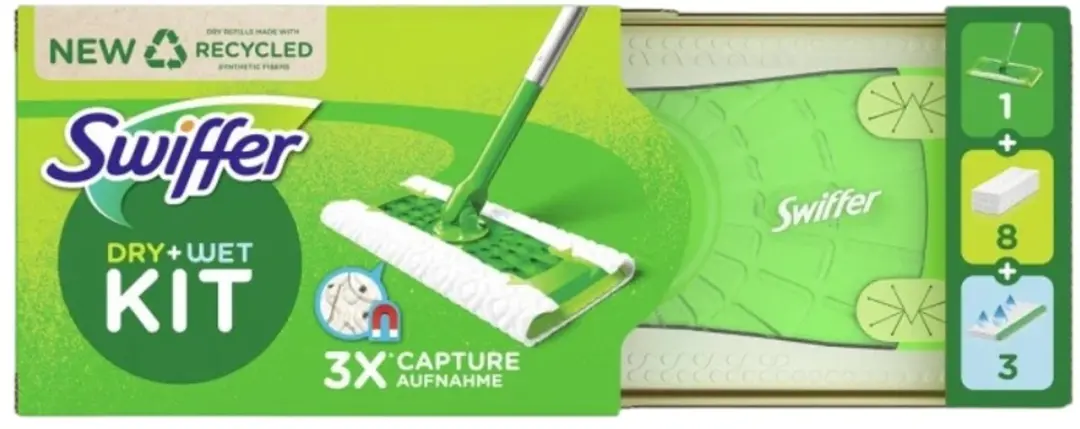 Swiffer Starterkit PG975535 - 1 Dweil + 24 Doekjes - Wit