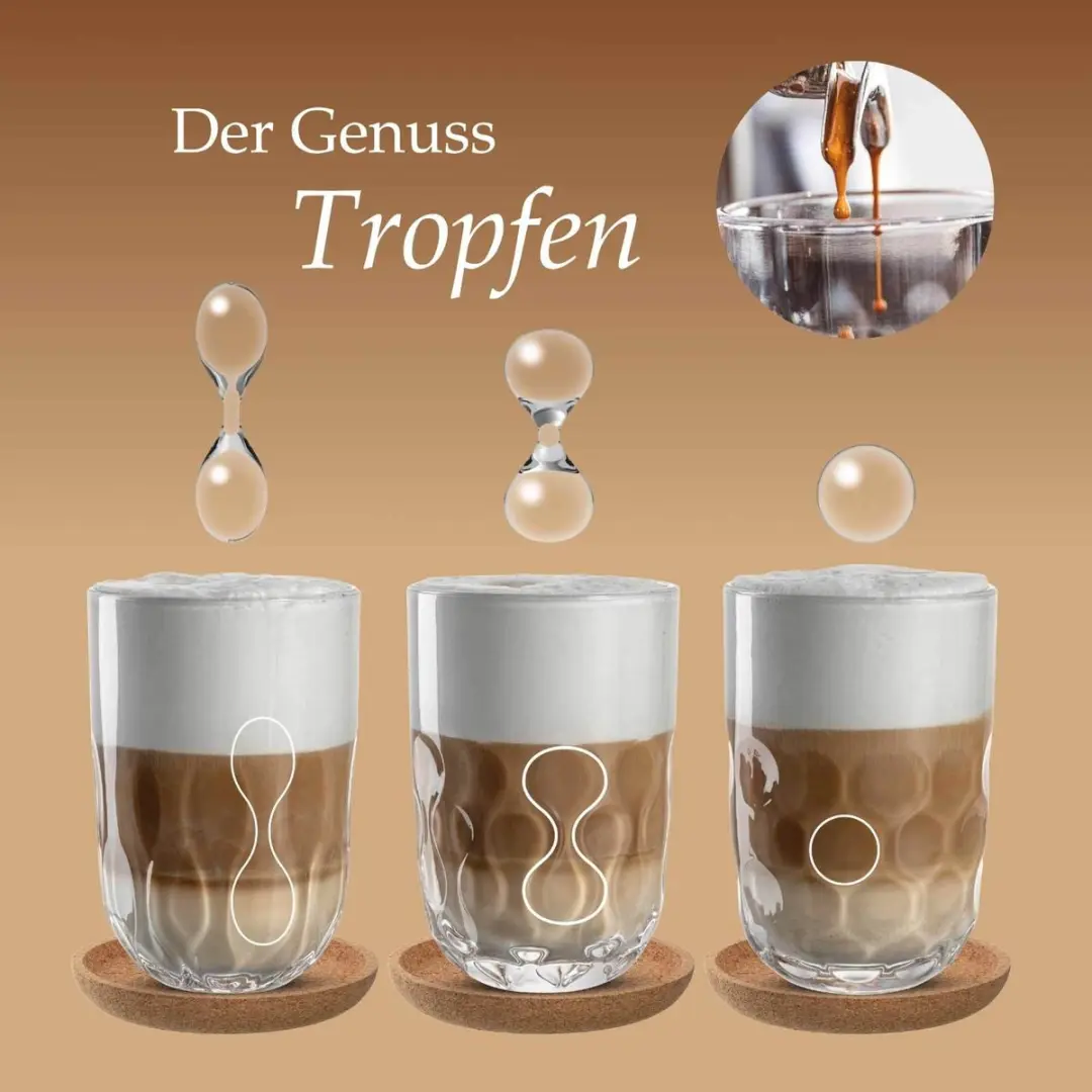 Leonardo Latte Macchiato Gläser 390ml - 6 Stuks - Transparant