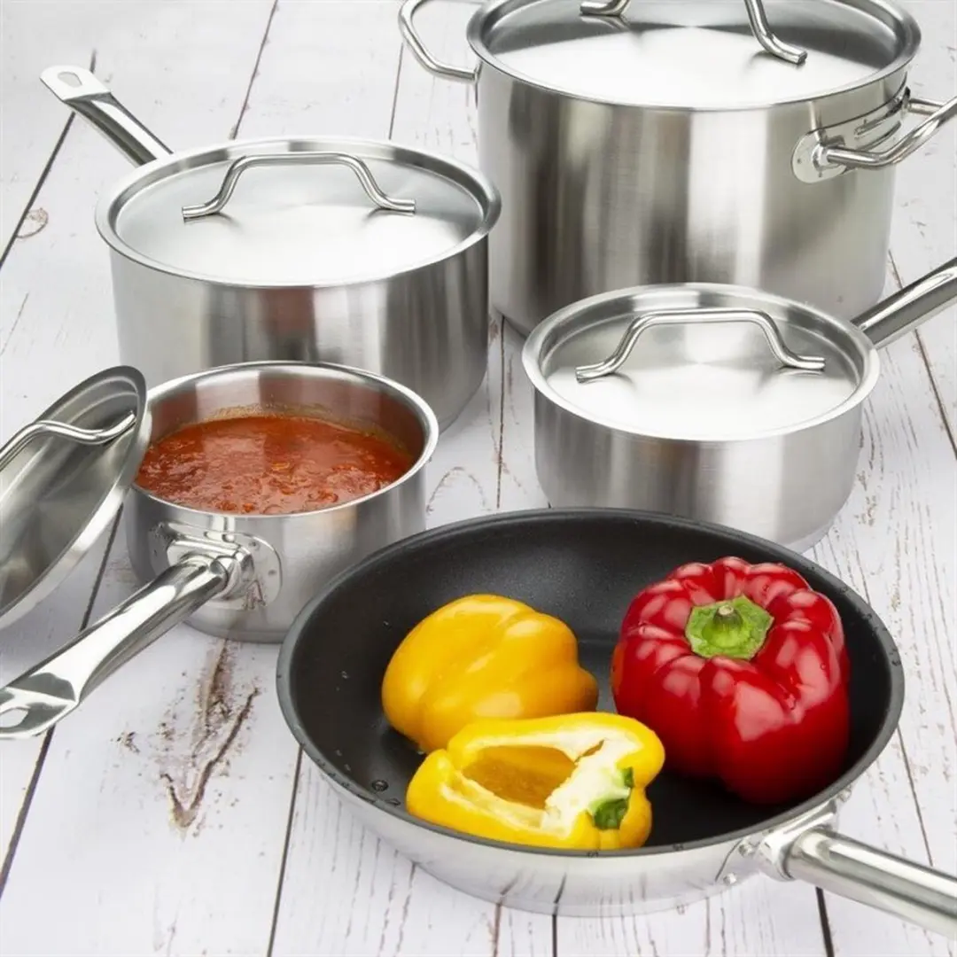 Vogue Cook Like A Pro SA693 Inductiepannenset 5-delig - Zilver