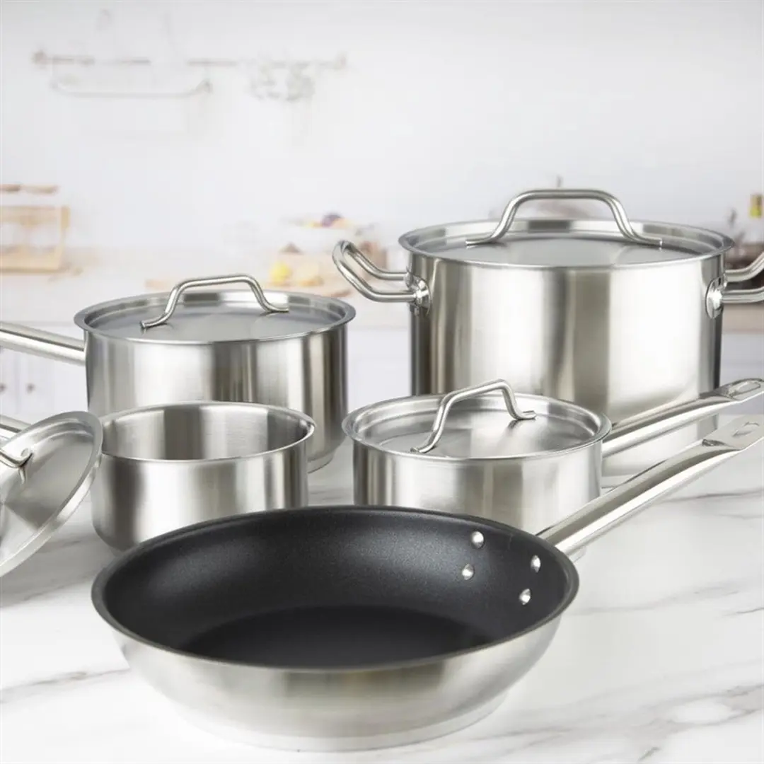 Vogue Cook Like A Pro SA693 Inductiepannenset 5-delig - Zilver