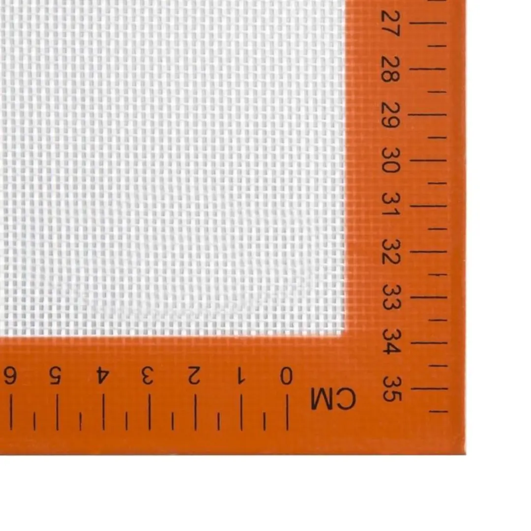 Vogue Anti-kleef Silicone Bakmat 31,5x52cm - Oranje/Wit