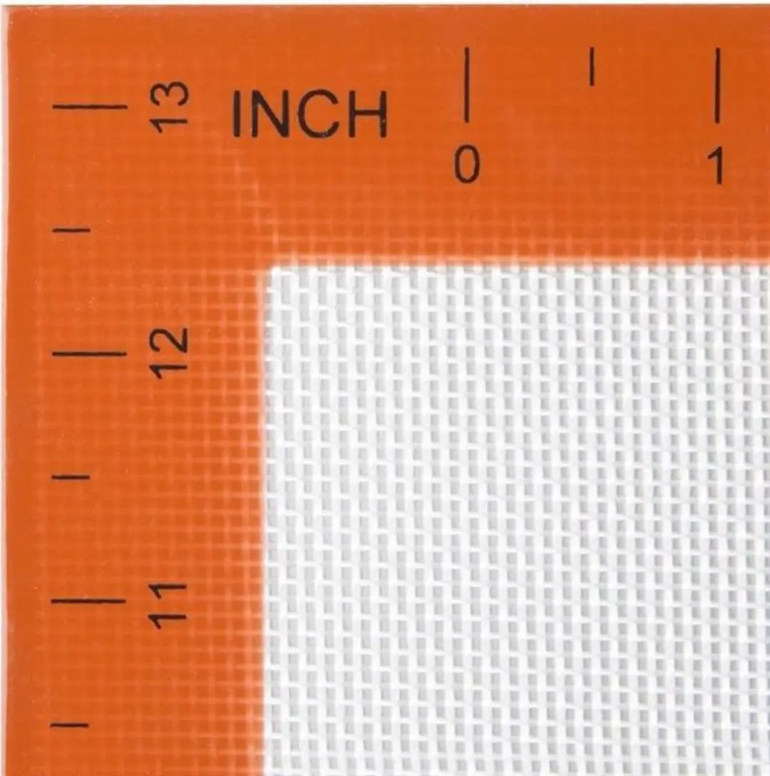 Vogue Anti-kleef Silicone Bakmat 31,5x52cm - Oranje/Wit