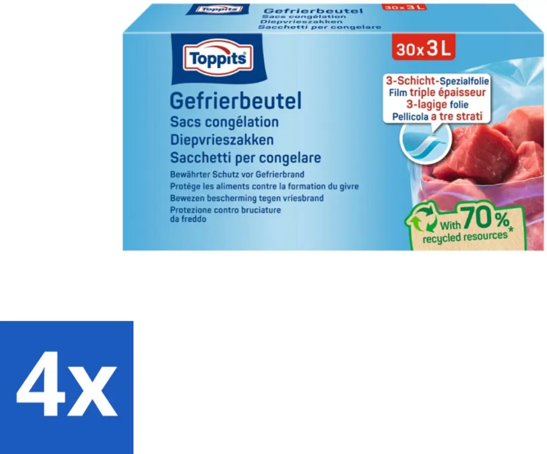Toppits Diepvrieszakjes 3L