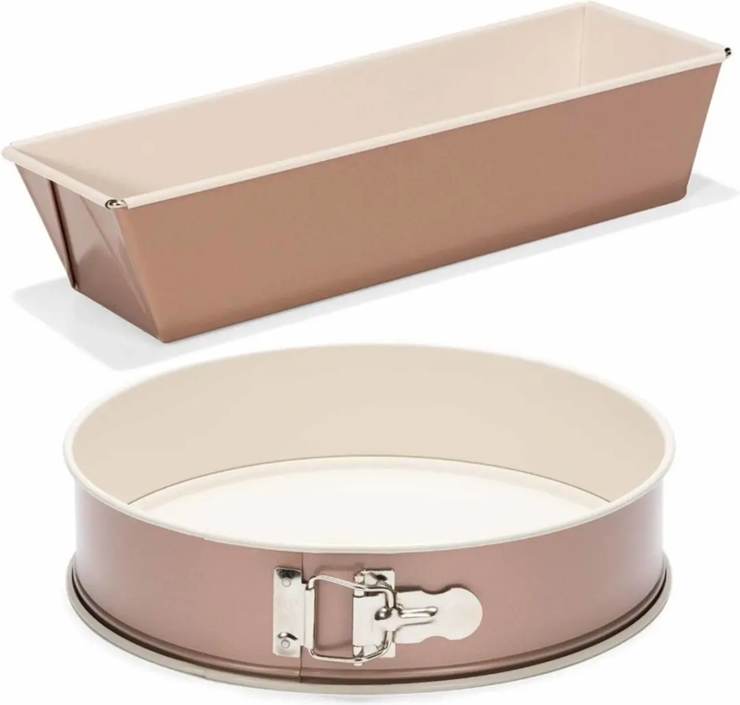Patisse Rose Gouden Bakvormen Set 25cm & 28cm