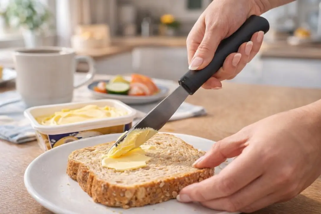 Vitility Dinermes met Ergonomisch Handvat - Zwart