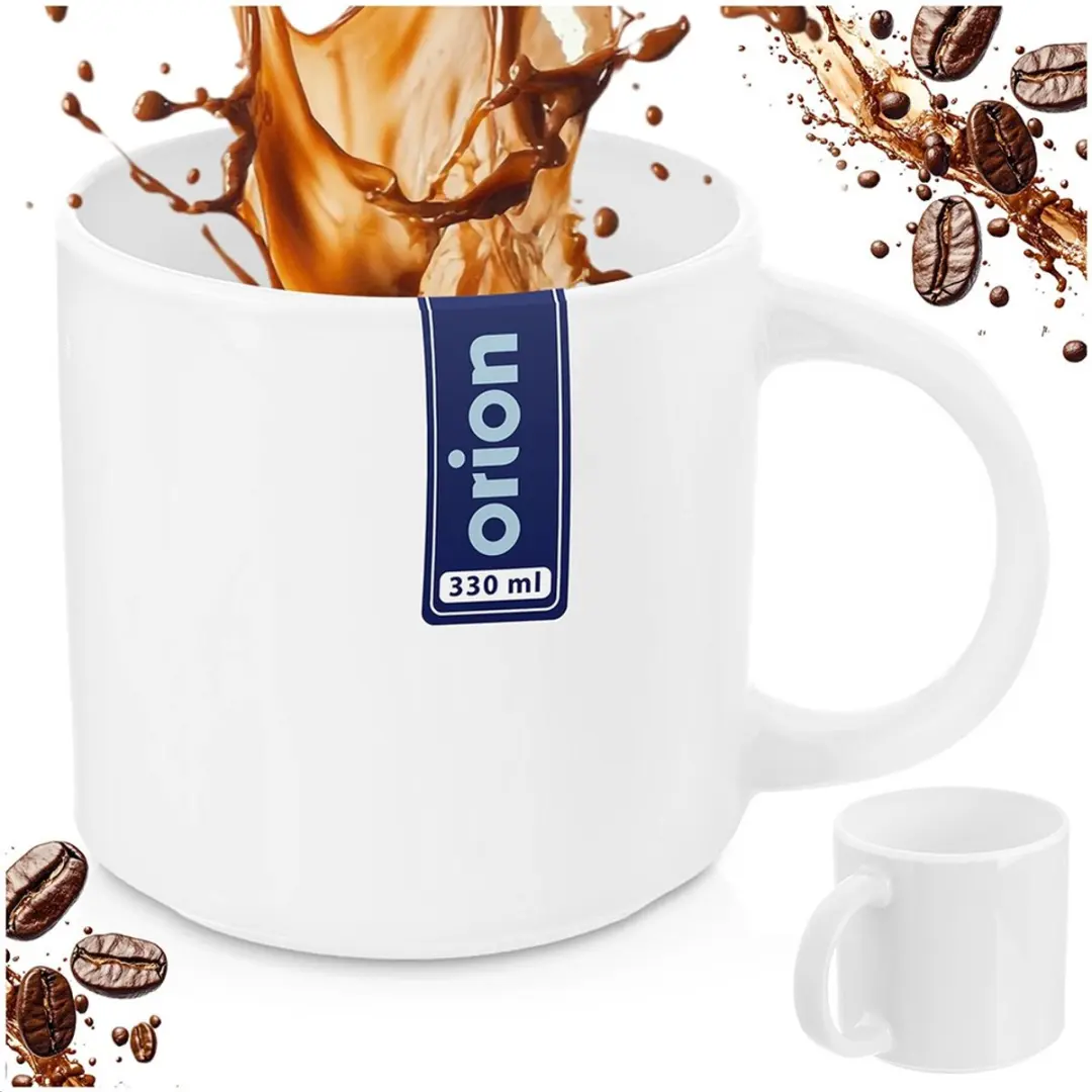 Orion Mona Serie Porseleinen Beker 330ml - Wit