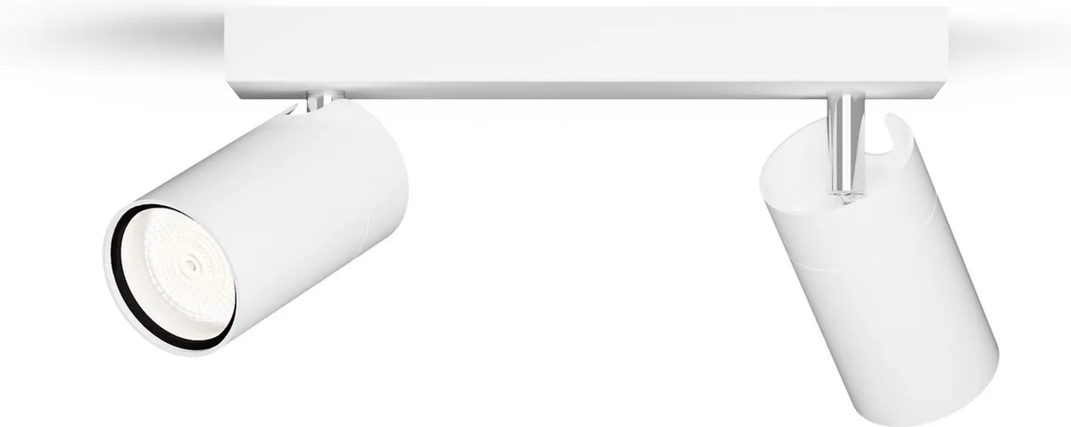 Philips Hue Idris Opbouwspot Badkamer - 2x GU10 - Warm tot Koelwit - Incl. Dimmer Switch