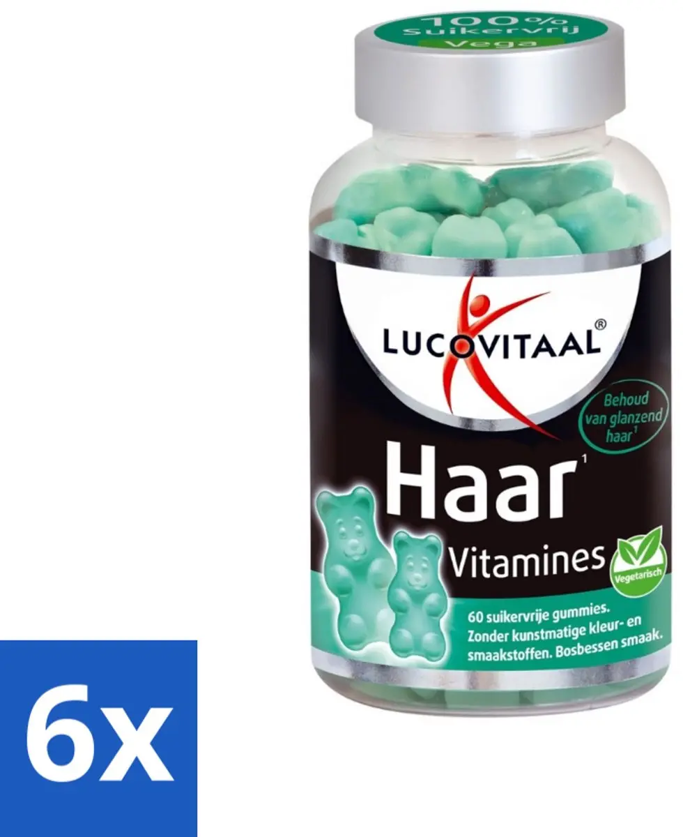 Lucovitaal Haar Vitamines Bosbessen 360g