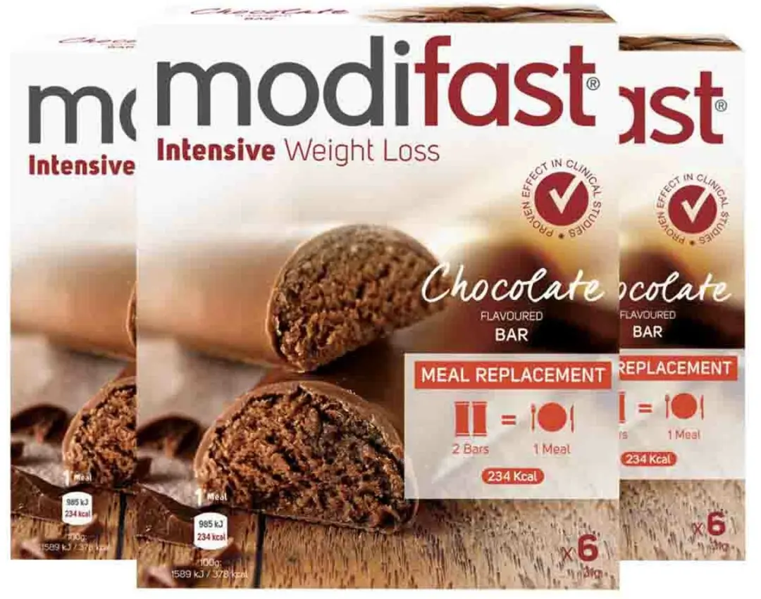 Modifast Intensive Reep Melk Chocolade - 186g (3x6x31g)