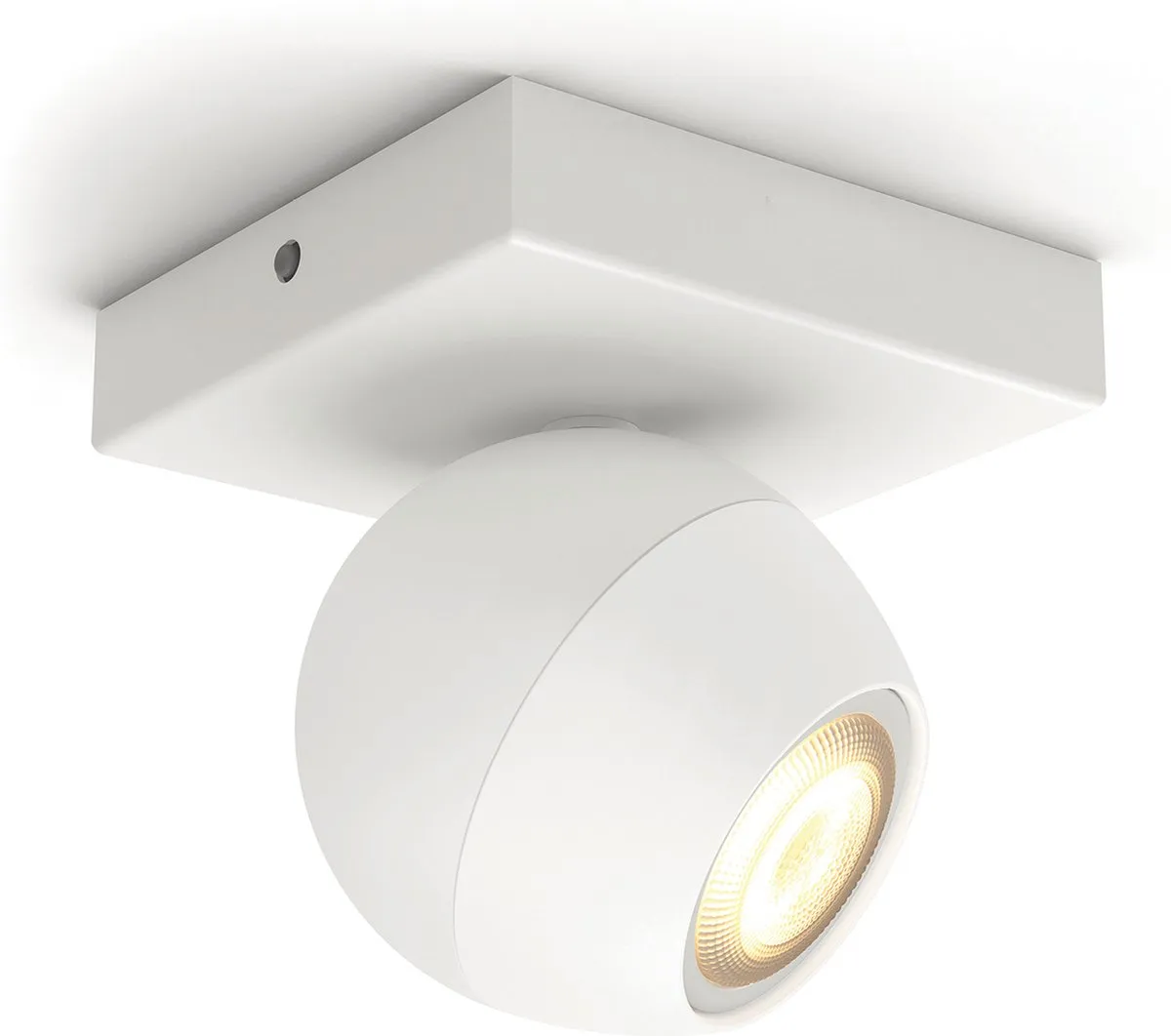 Philips Hue Buckram Opbouwspot 10.2cm - Wit
