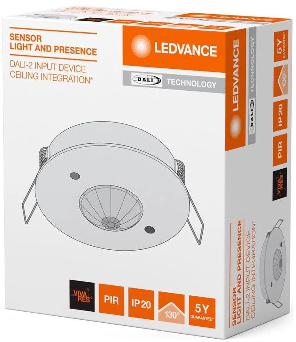 LEDVANCE DALI-2 Light/Presence-6 IR Inbouw Sensor