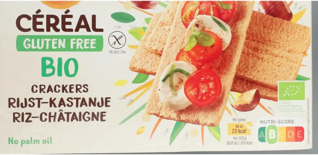 Cereal Crackers Rijst & Kastanje - 1000g (4x250g)