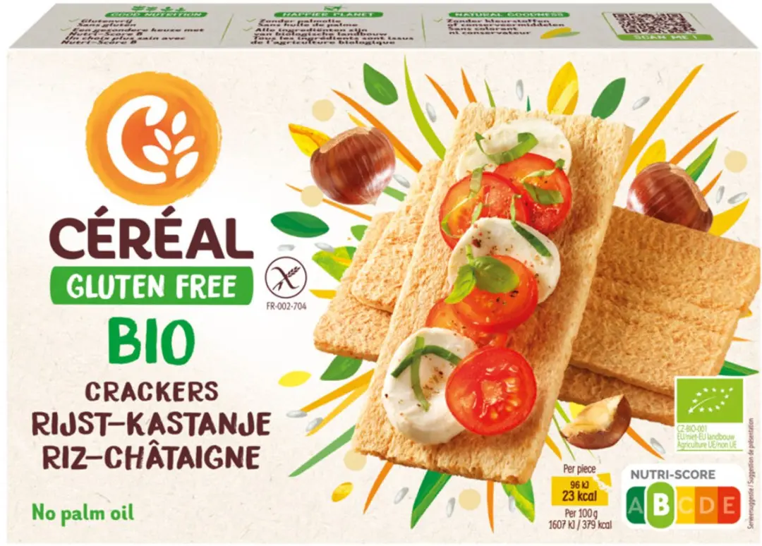 Cereal Crackers Rijst & Kastanje