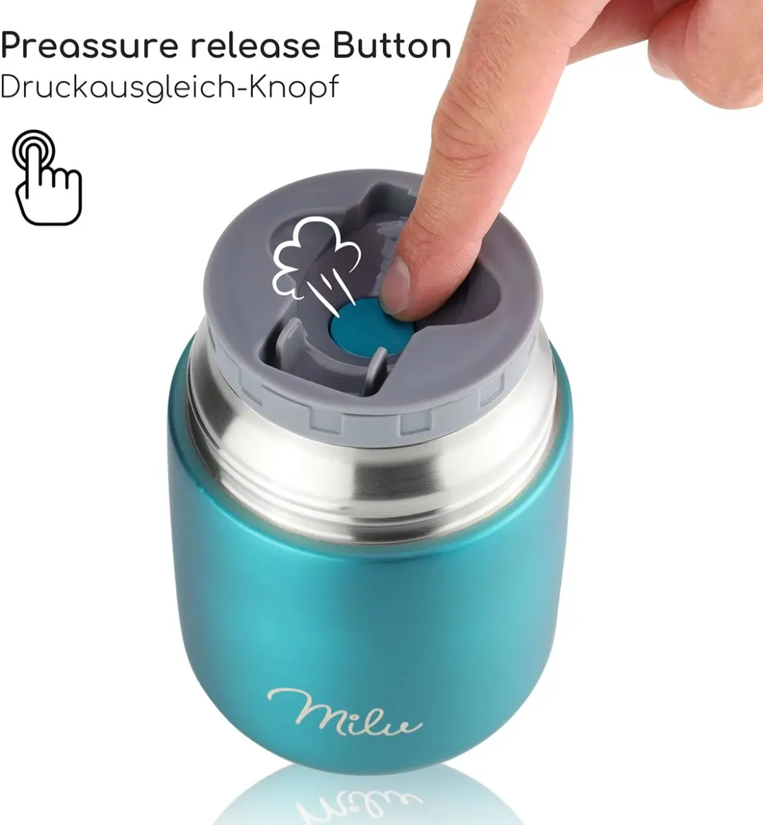 Milu Thermos Voedselcontainer 650ml - Groen