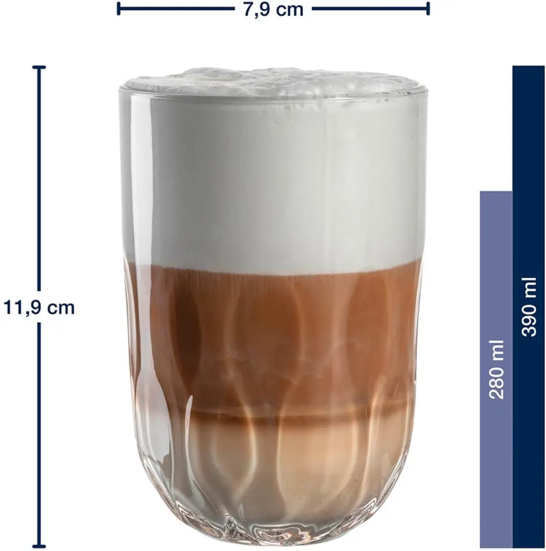 Leonardo Gocce Latte Macchiato Glazen - 6 Stuks